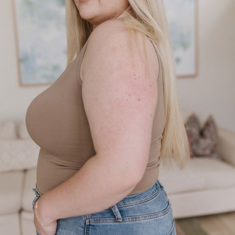 Carefree Seamless Reversible Tank in Light Mocha sold by Boujee Boutique product image thumbnail 6