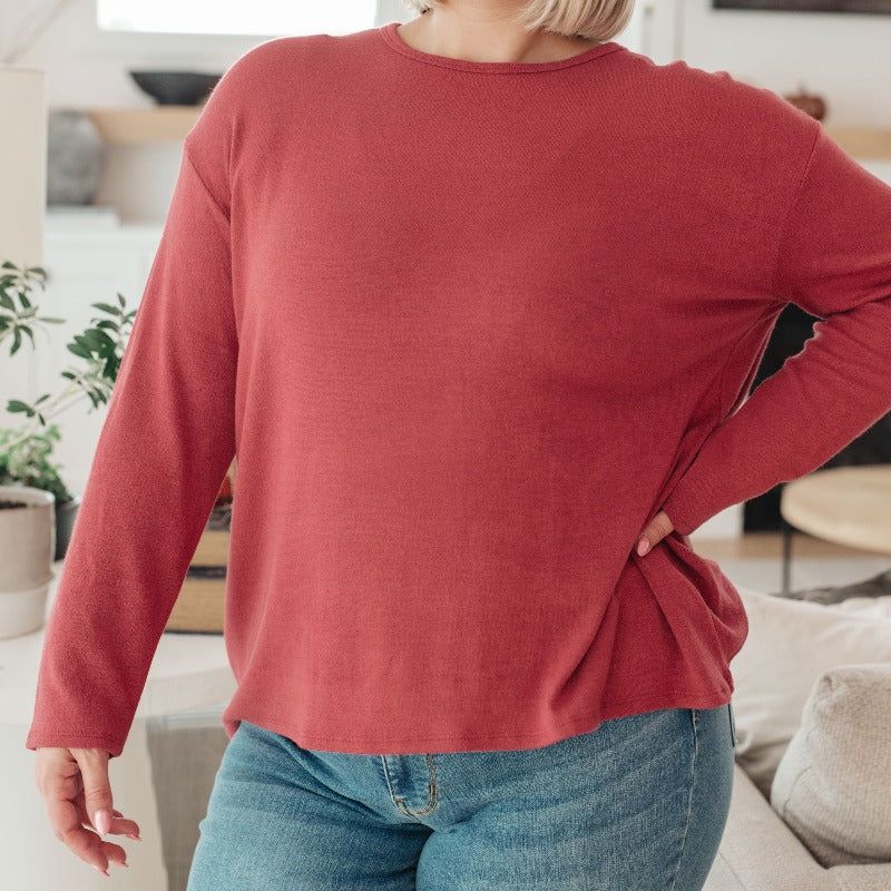 If I'm Picking Soft Hacci Long Sleeve Tops sold by Boujee Boutique product image thumbnail 3