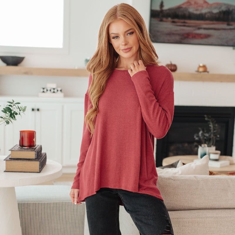 If I'm Picking Soft Hacci Long Sleeve Tops sold by Boujee Boutique product image thumbnail 4