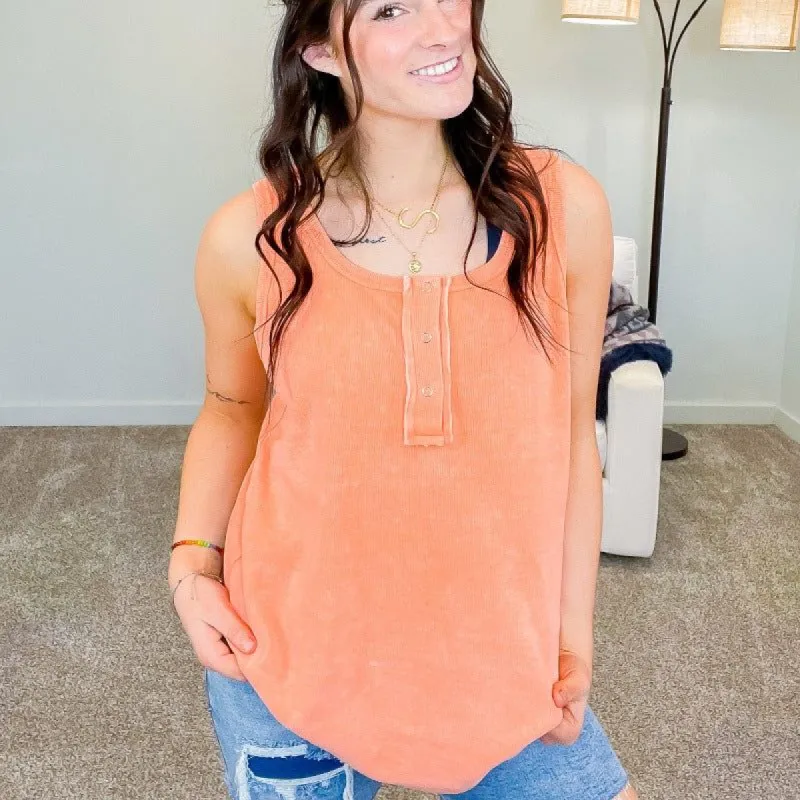 Blakeley Orange Dreamsicle Malibu Tank Top sold by Boujee Boutique