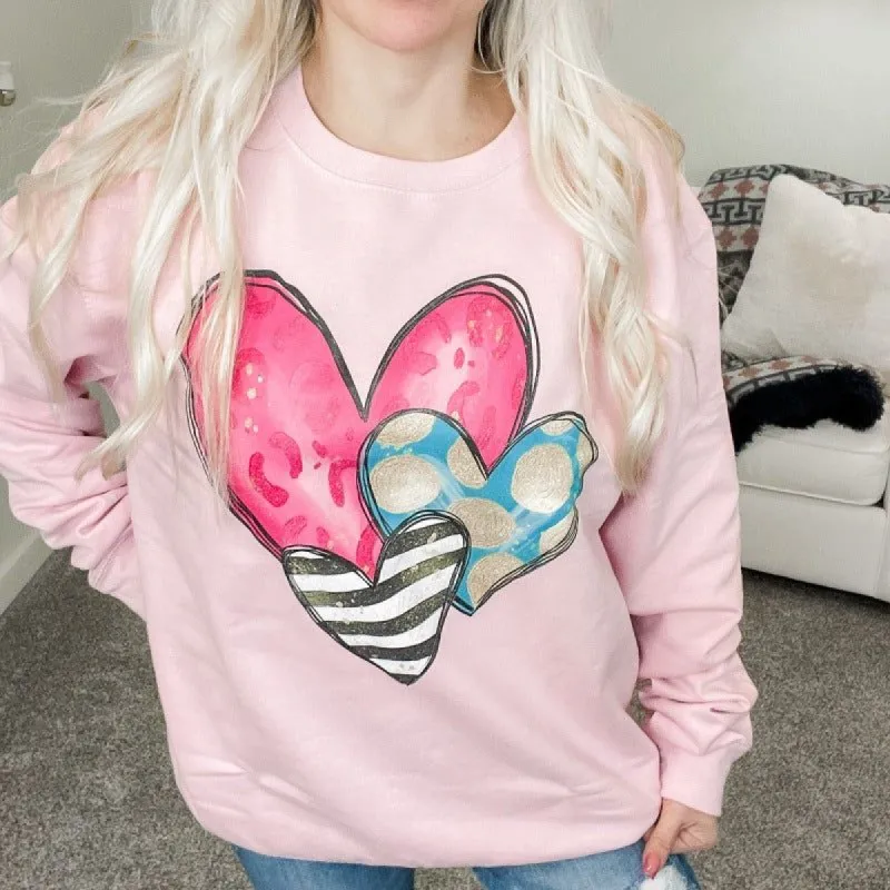 Sweetheart Pink Pullover Sweatshirt sold by Boujee Boutique