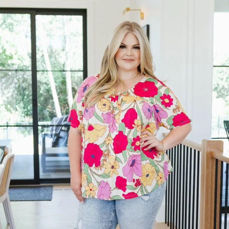 Lightweight Do It Anyways Floral Top sold by Boujee Boutique