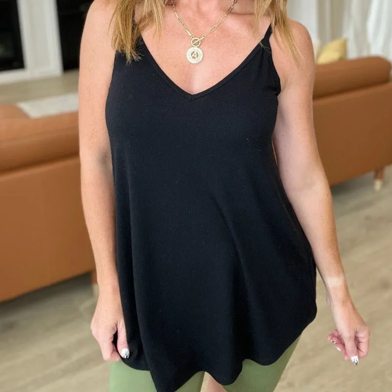 Reversible Spaghetti Strap Cami in Black sold by Boujee Boutique