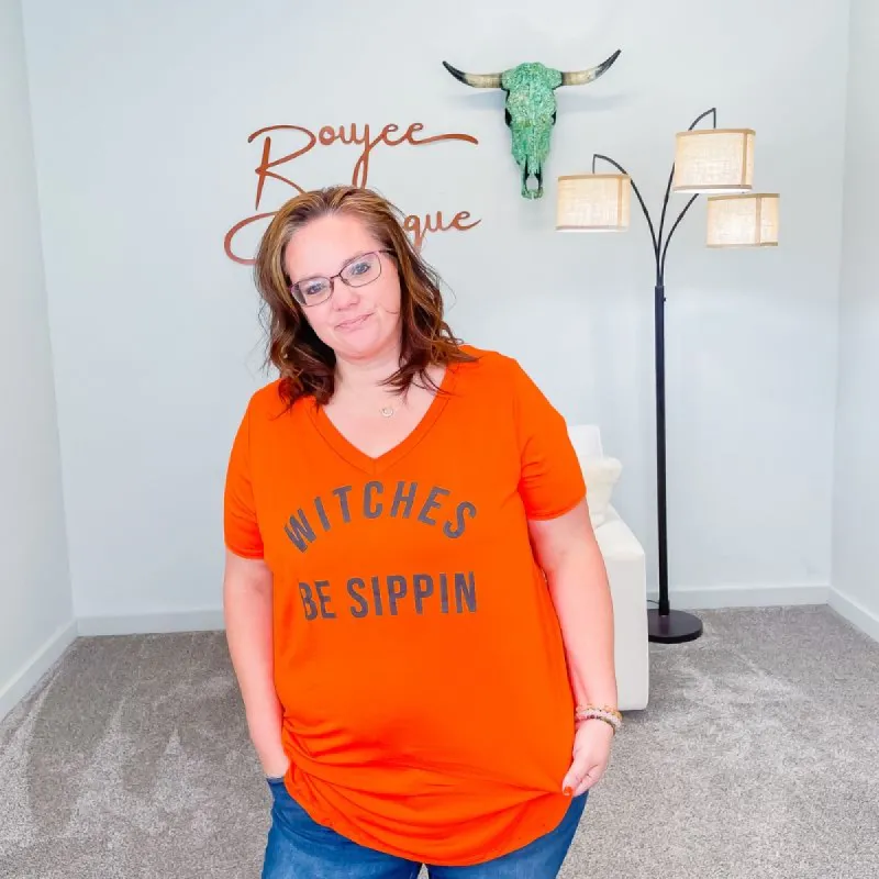 Witches Be Sippin Graphic Tee sold by Boujee Boutique