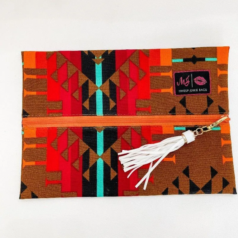 Boho Medium Makeup Junkie Bag sold by Boujee Boutique