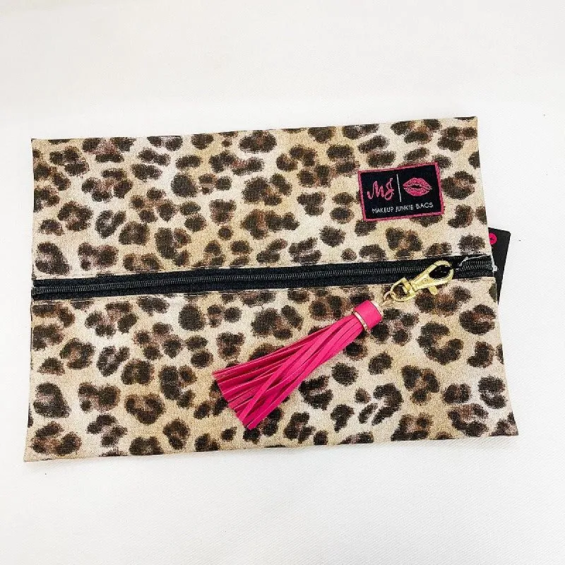Sahara Medium Makeup Junkie Bag sold by Boujee Boutique