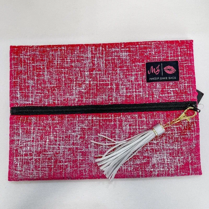 Shimmer Medium Makeup Junkie Bag sold by Boujee Boutique