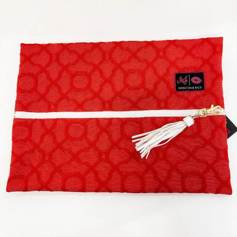 Luxury Vacation Large Makeup Junkie Bag sold by Boujee Boutique