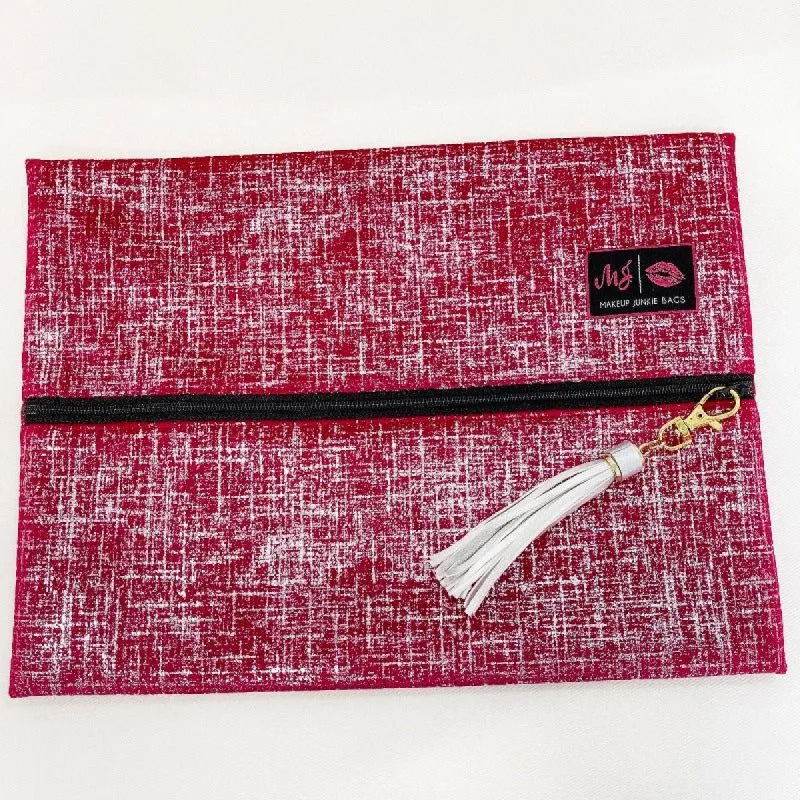 Shimmer Large Makeup Junkie Bag sold by Boujee Boutique