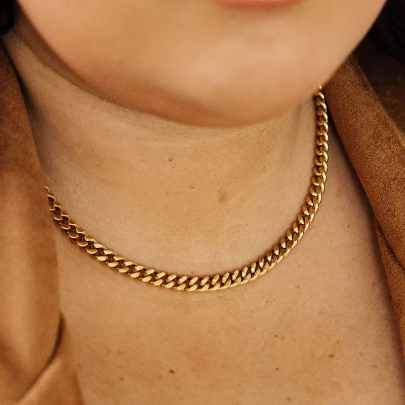 Chain Reaction Gold Plated Choker sold by Boujee Boutique