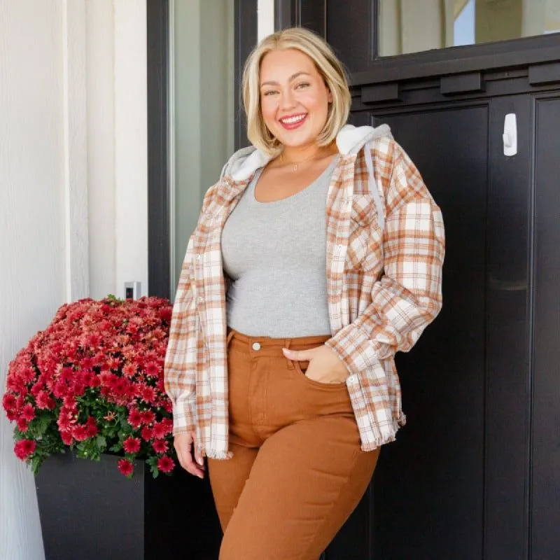Best of the Best Plaid Hooded Shacket sold by Boujee Boutique