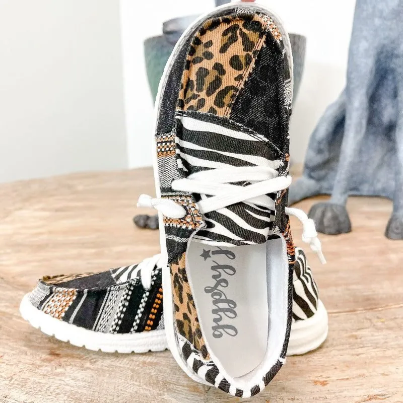 Gypsy Jazz Black Leopard Electric Slip on Sneakers sold by Boujee Boutique