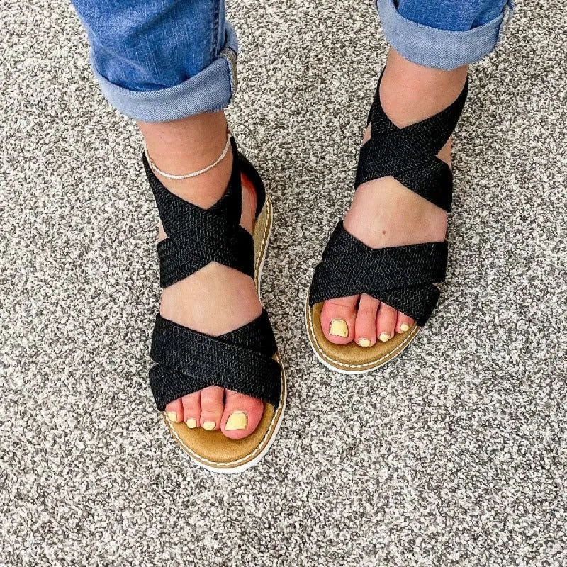Very G | Gypsy Jazz Sadie Black Sandals-Final Sale sold by Boujee Boutique