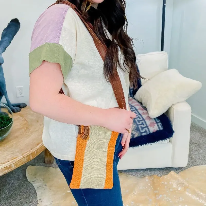 Jute and Leather Crossbody sold by Boujee Boutique