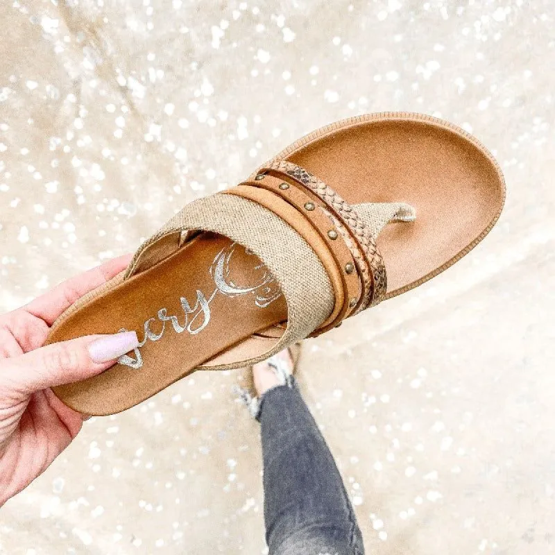 Very G | Gypsy Jazz Rose Tan Sandals- Final Sale sold by Boujee Boutique