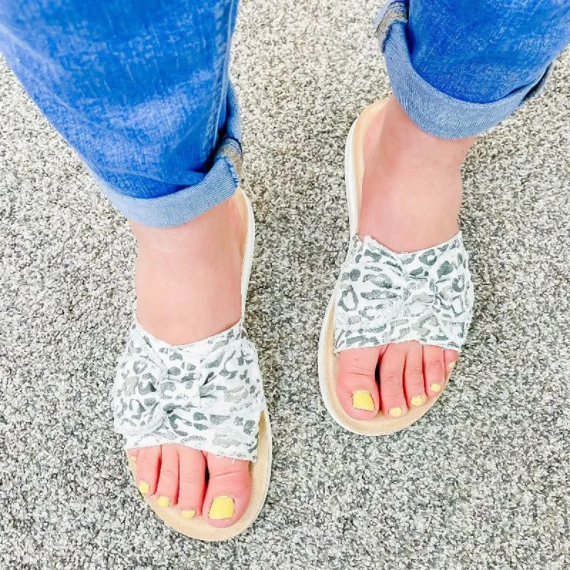 Blowfish Malibu Gray Paper Cat Canvas Sandals sold by Boujee Boutique