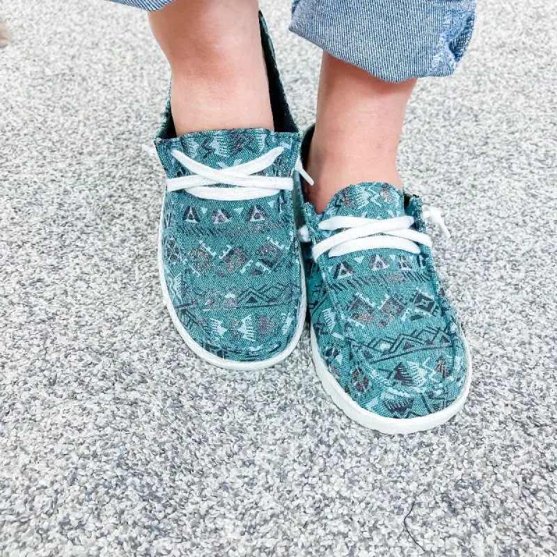 Gypsy Jazz Teal Alvarado Slip on Sneaker sold by Boujee Boutique