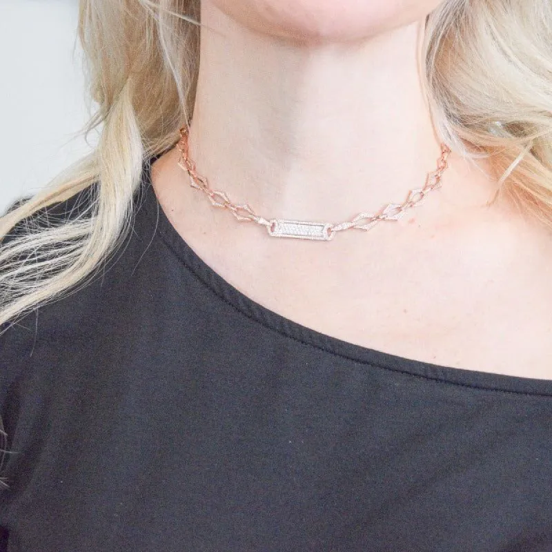 Hespera Damascus Starlight ID Necklace sold by Boujee Boutique