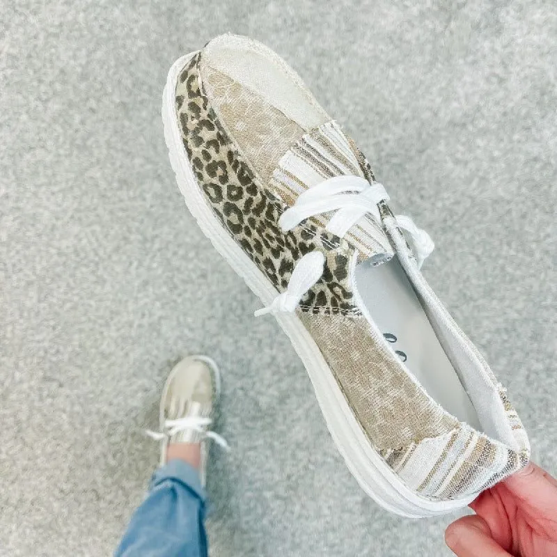 Gypsy Jazz Groovy Cream Slip On Sneaker sold by Boujee Boutique