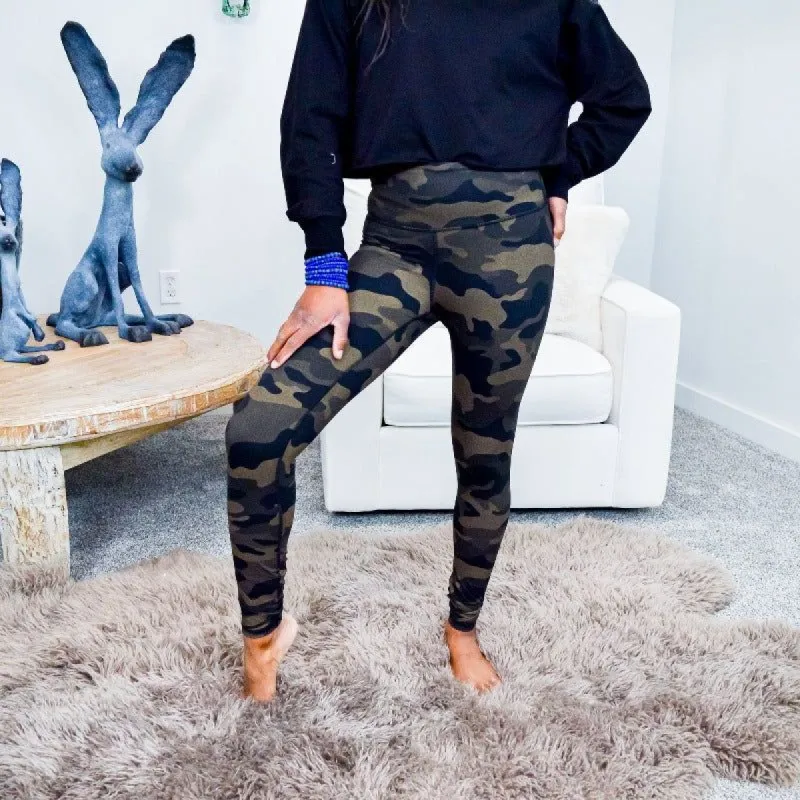 Foiled Camo Full Length Leggings sold by Boujee Boutique
