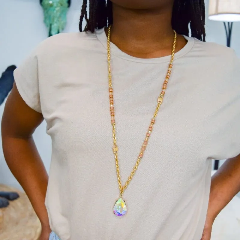 Pink Panache Runway Necklace sold by Boujee Boutique