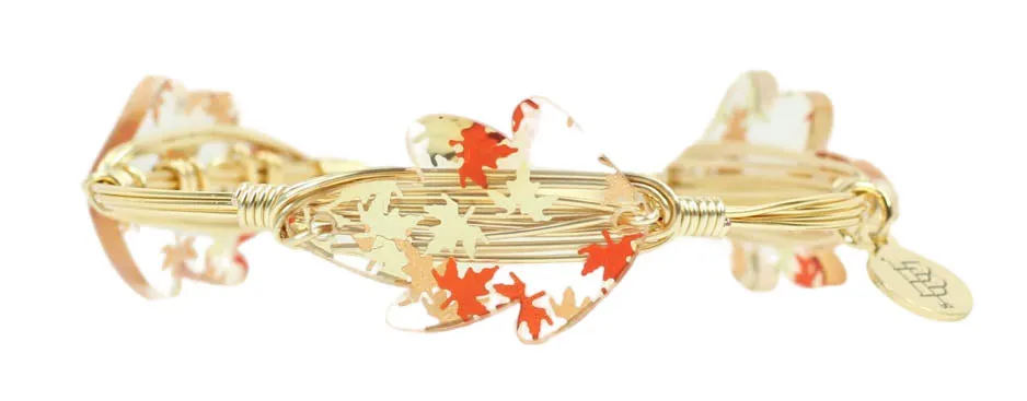 Falling Leaves Bangle Bracelet sold by Bourbon and Bowties