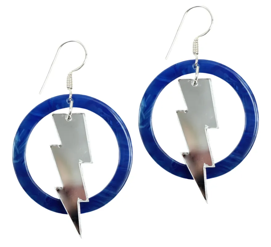 The Acrylic Lightning Bolt Earring sold by Bourbon and Bowties