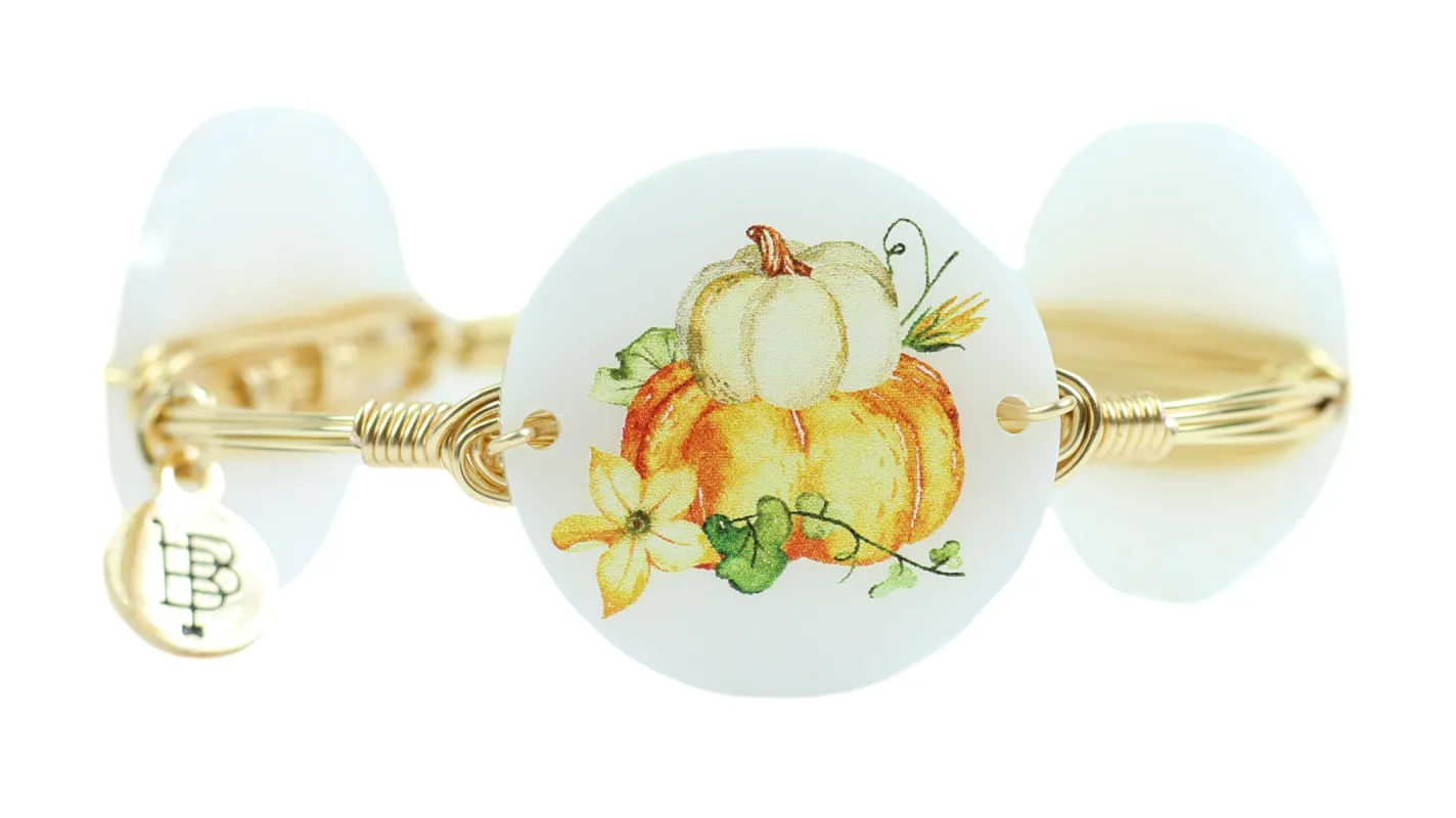 The Pumpkin Patch Bangle Bracelet sold by Bourbon and Bowties
