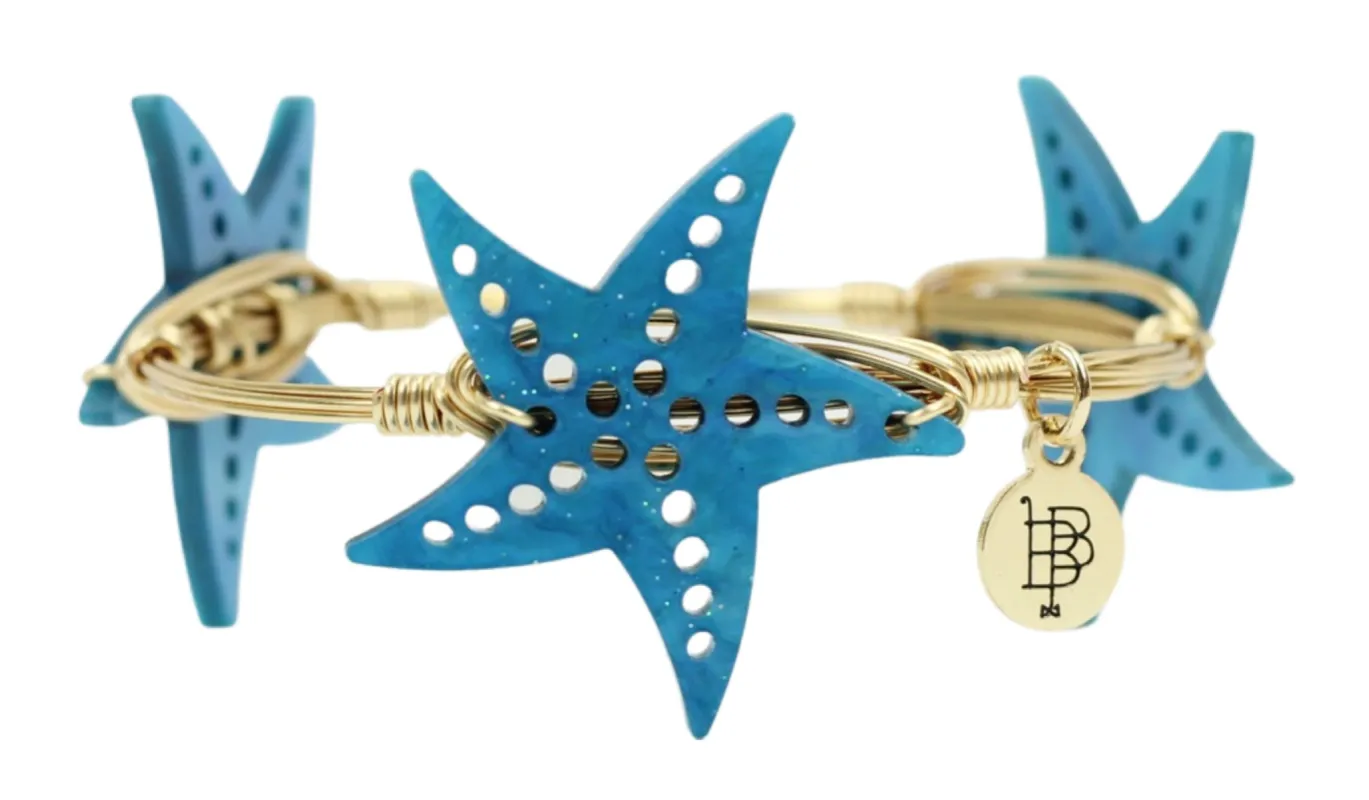 The Starfish Bangle Bracelet sold by Bourbon and Bowties