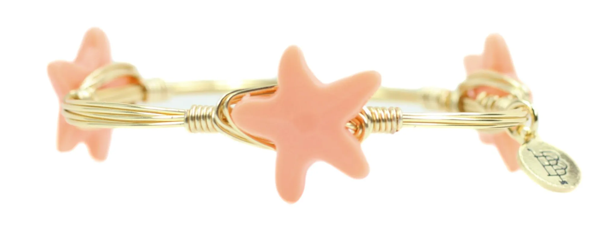 Starfish Bangle Bracelet - Coral sold by Bourbon and Bowties