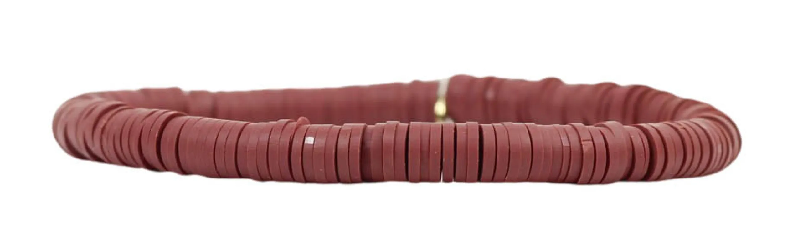 Stacker Stretch Bracelet - Rust Vinyl sold by Bourbon and Bowties