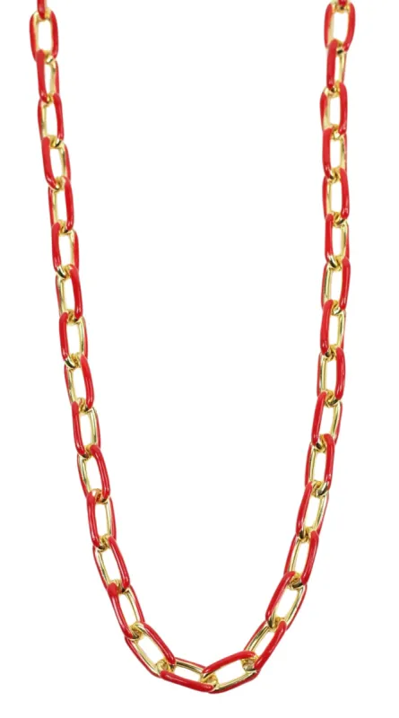 The Lennox Necklace - Red sold by Bourbon and Bowties