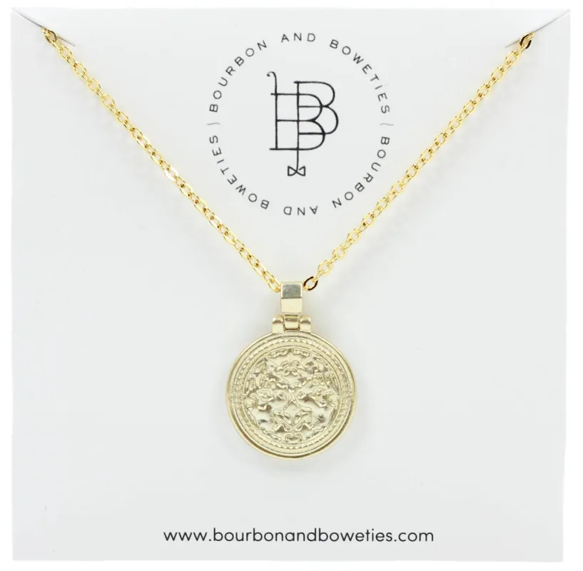 The Maya Necklace sold by Bourbon and Bowties