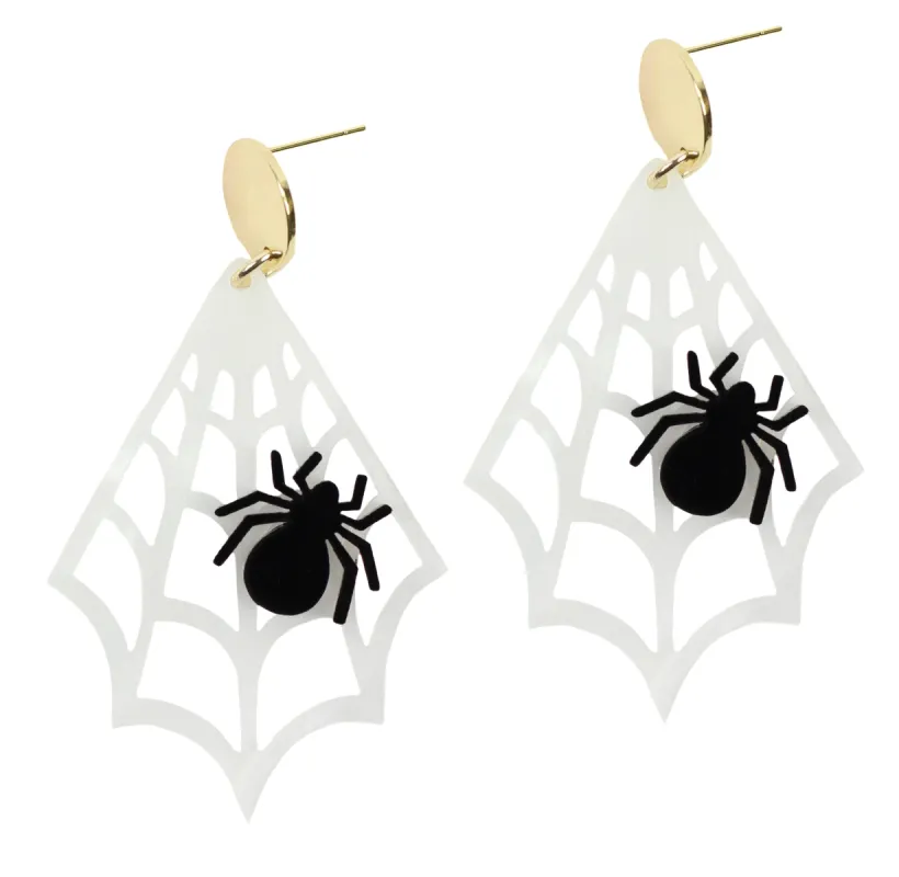 The Spider Web Earring sold by Bourbon and Bowties
