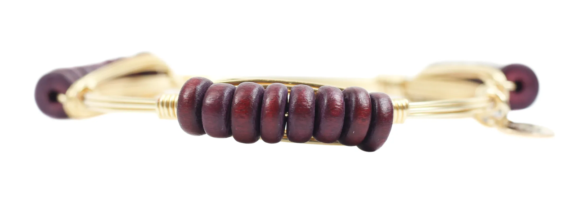 The Cranberry Bangle Bracelet sold by Bourbon and Bowties