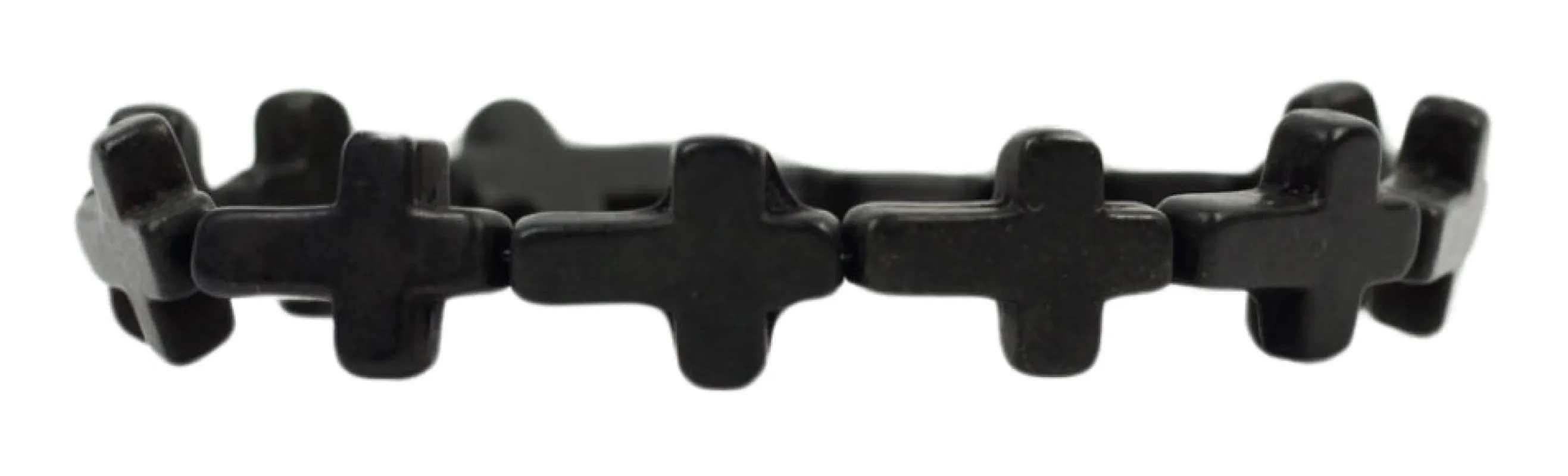 Stacker Stretch Bracelet - Black Cross sold by Bourbon and Bowties