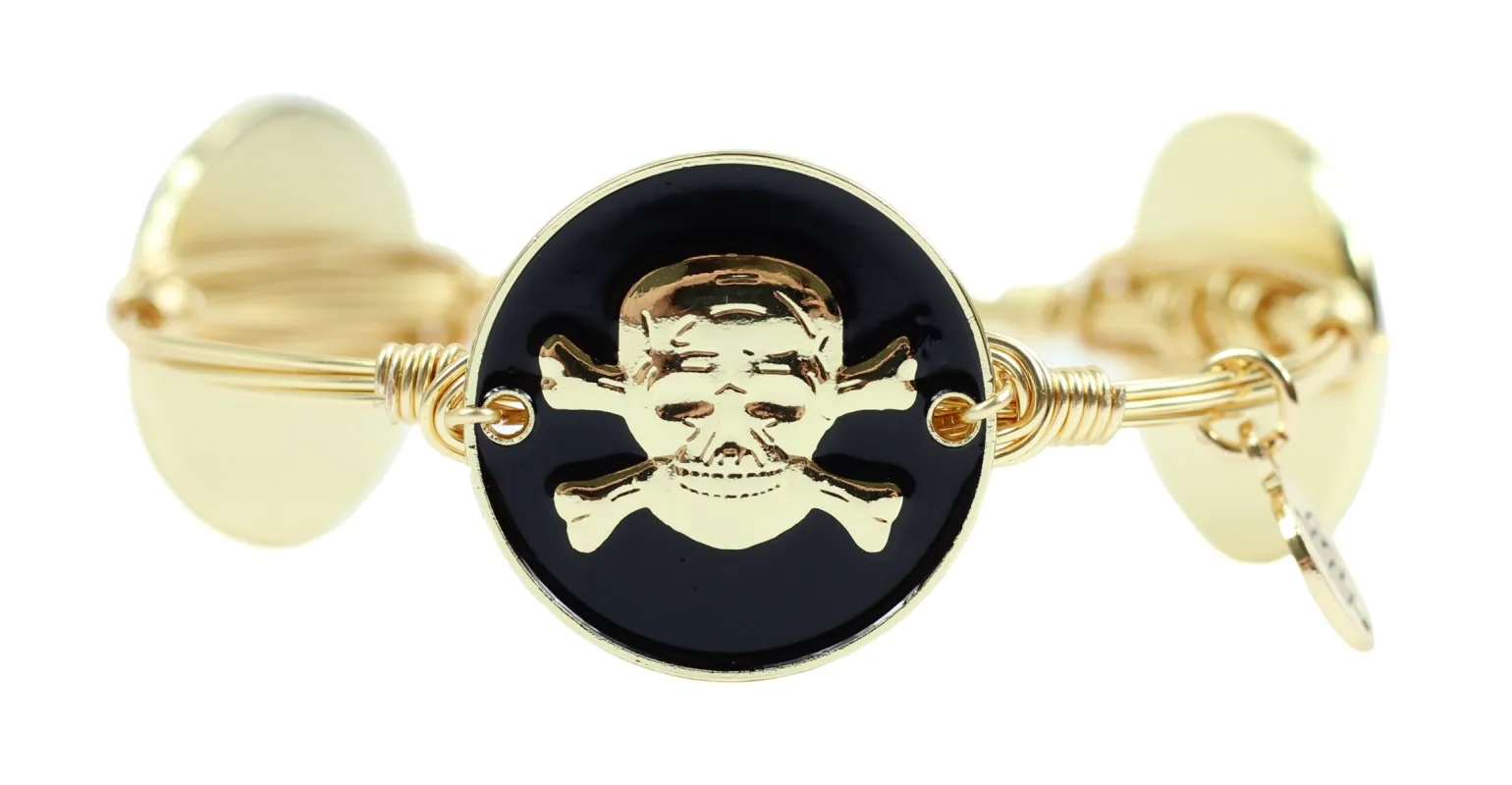 The Skull Bangle Bracelet sold by Bourbon and Bowties
