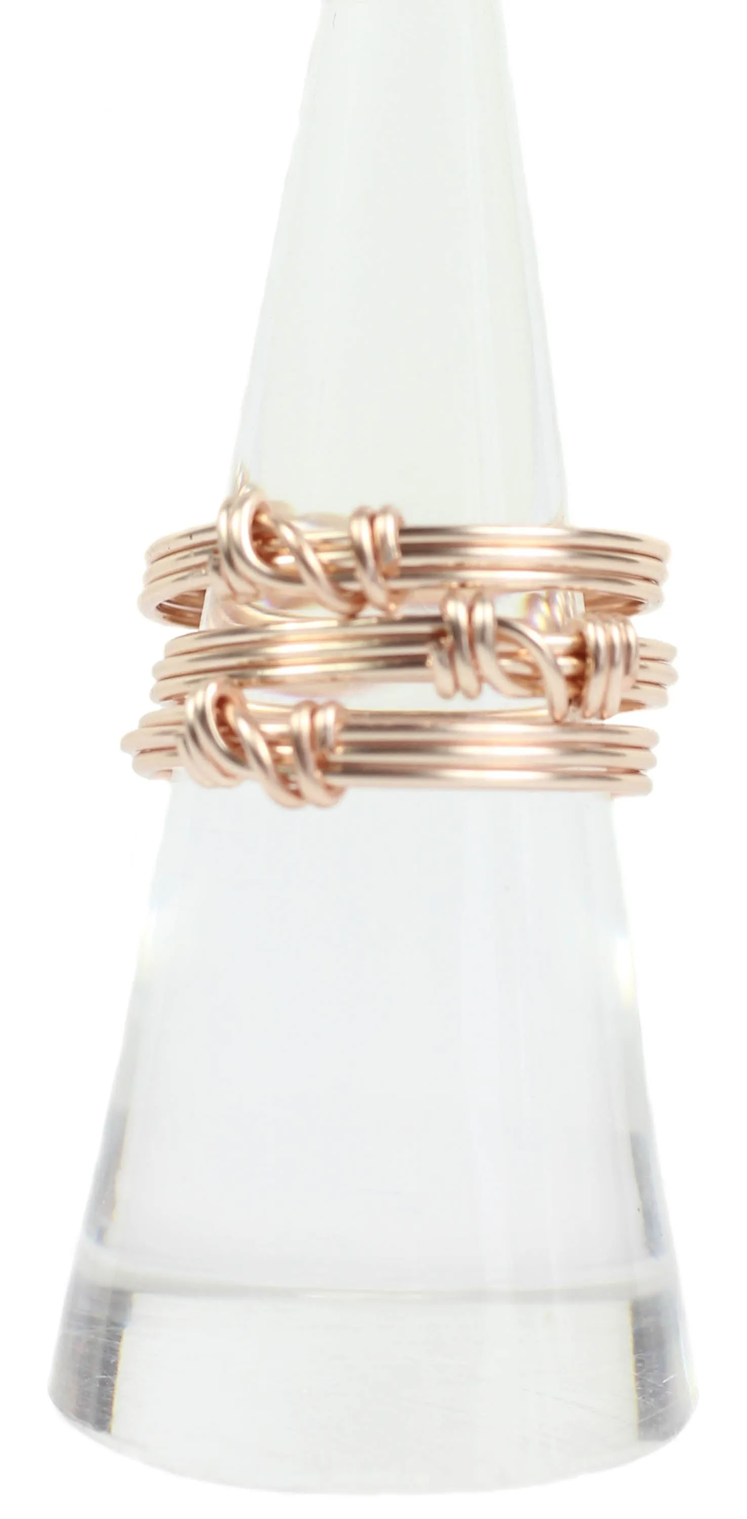 Rose Gold Stackable Ring Set sold by Bourbon and Bowties product image thumbnail 2