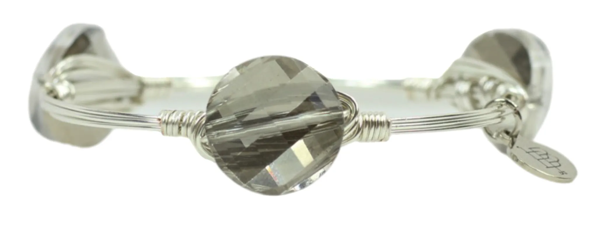 The Heidi Bangle Bracelet - Silver sold by Bourbon and Bowties