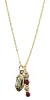 The Touchdown Necklace - Garnet + Gold sold by Bourbon and Bowties