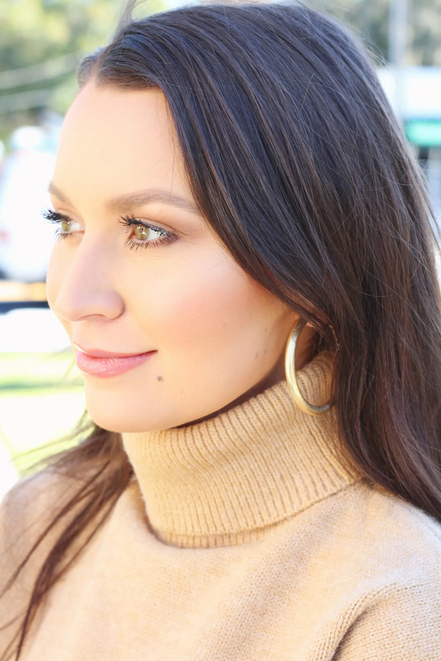 The Lila Hoop Earring sold by Bourbon and Bowties product image thumbnail 3