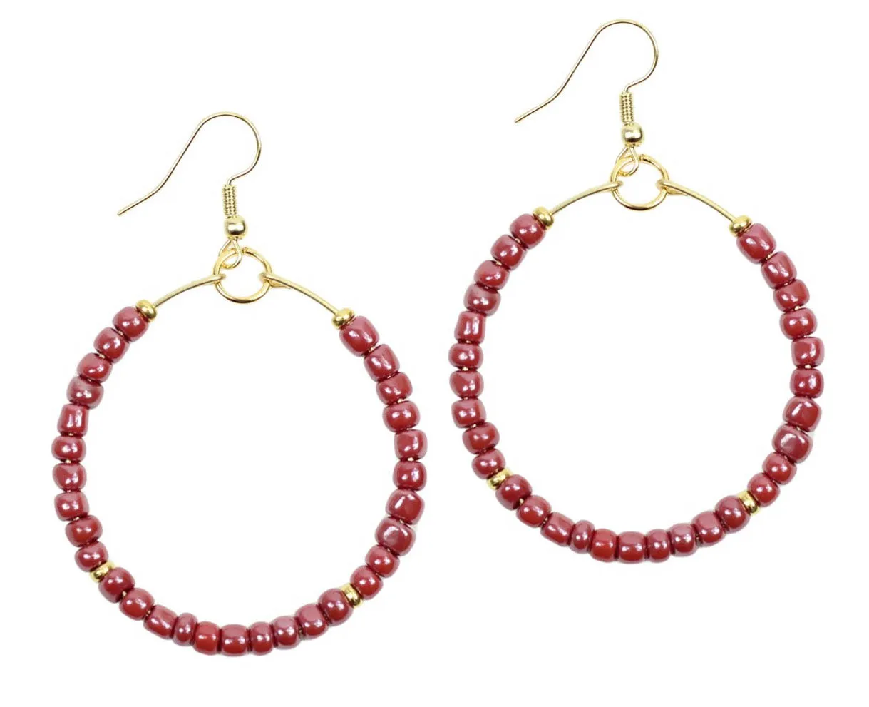 The Chloe Earring - Crimson sold by Bourbon and Bowties