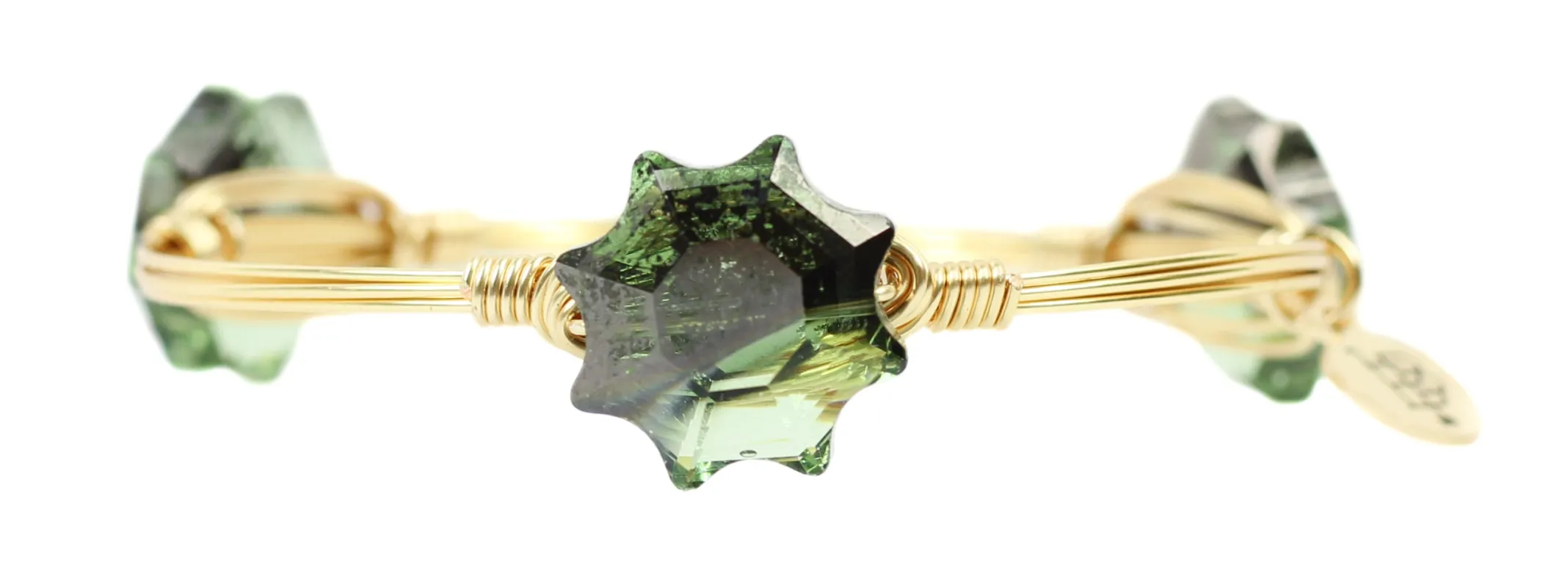 BOGO Green Spider Web Bangle Bracelet sold by Bourbon and Bowties