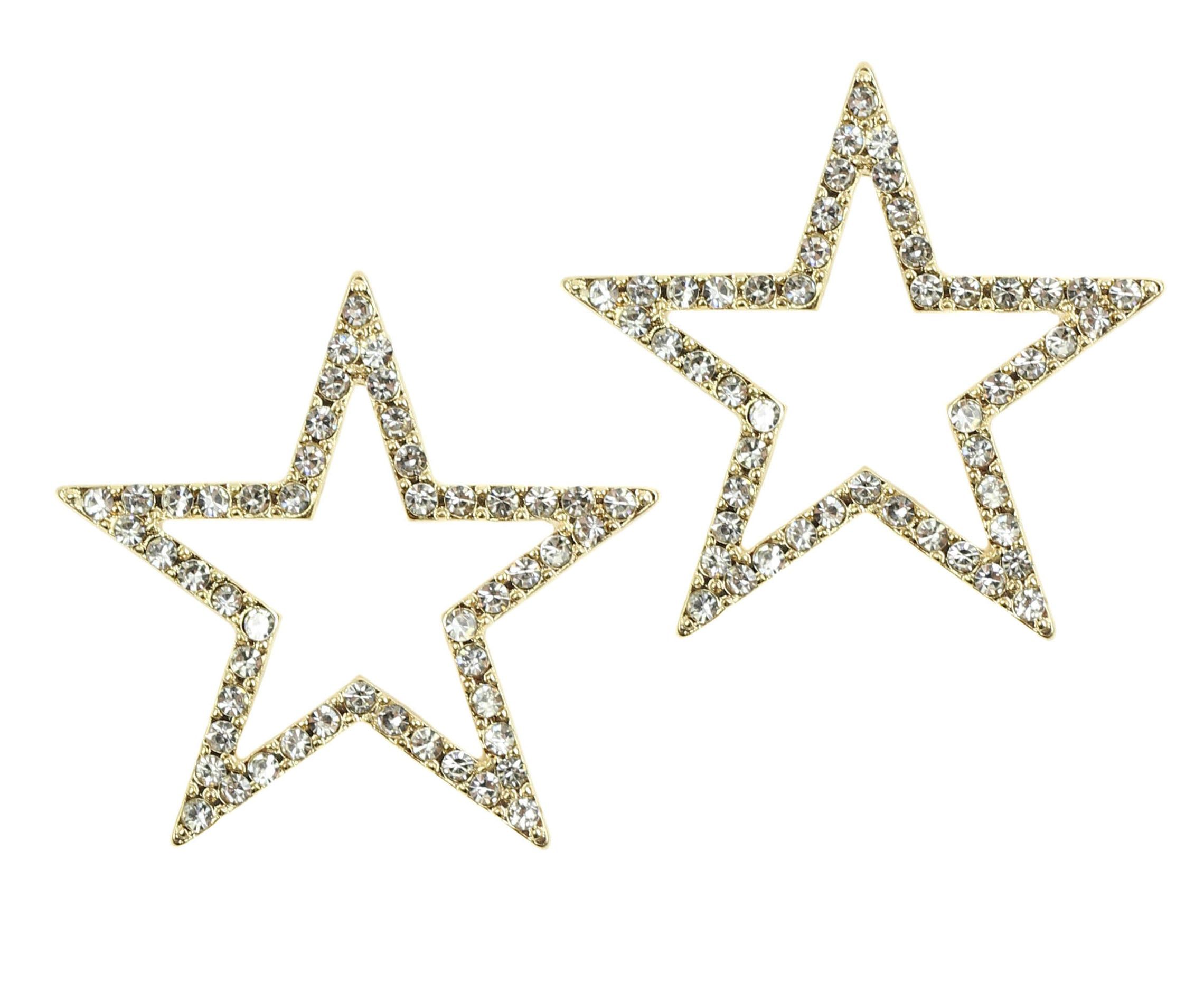 Rhinestone Stud Star Earring sold by Bourbon and Bowties