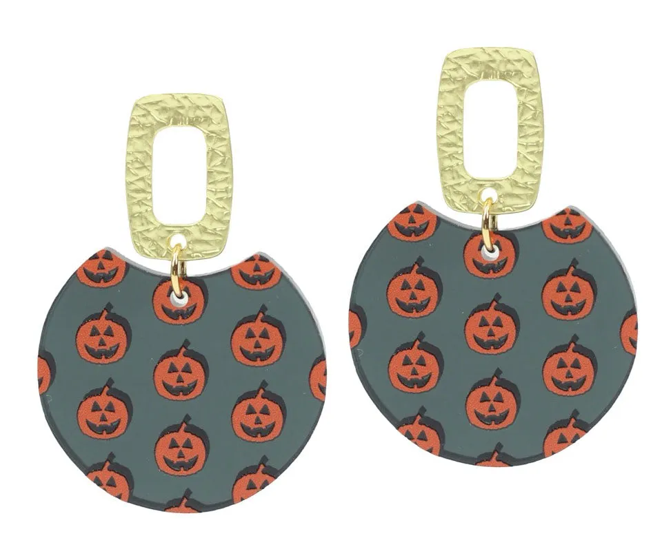 The Leighton Earring - Pumpkin sold by Bourbon and Bowties