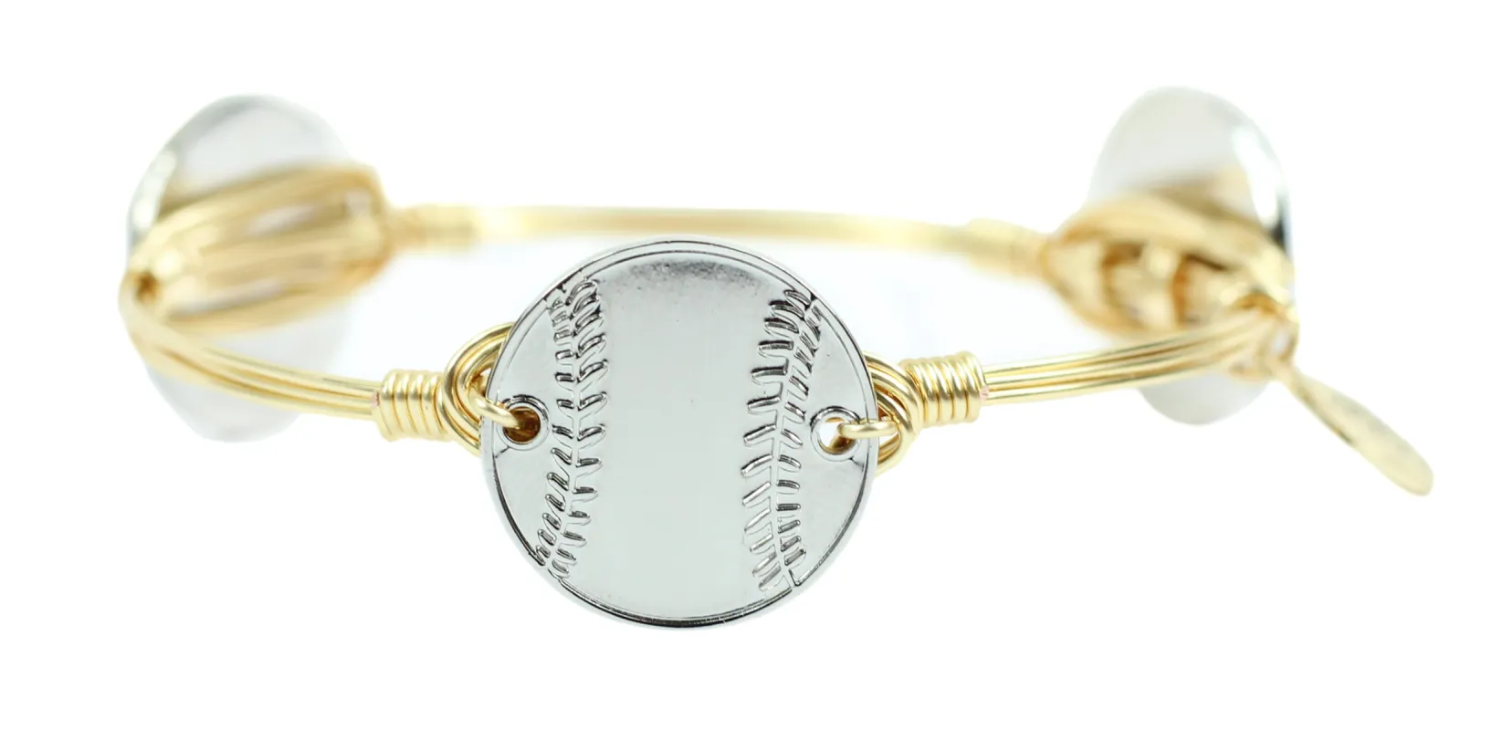 The Baseball Bangle Bracelet sold by Bourbon and Bowties