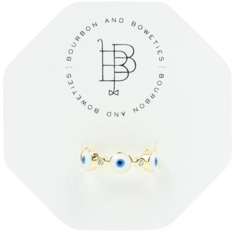 The Evil Eye Ring sold by Bourbon and Bowties
