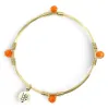 The Morgan Bangle - Bright Orange sold by Bourbon and Bowties