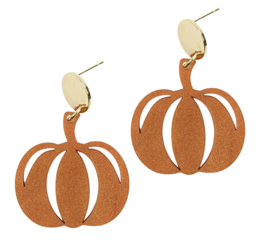 The Caramel Pumpkin Earring sold by Bourbon and Bowties