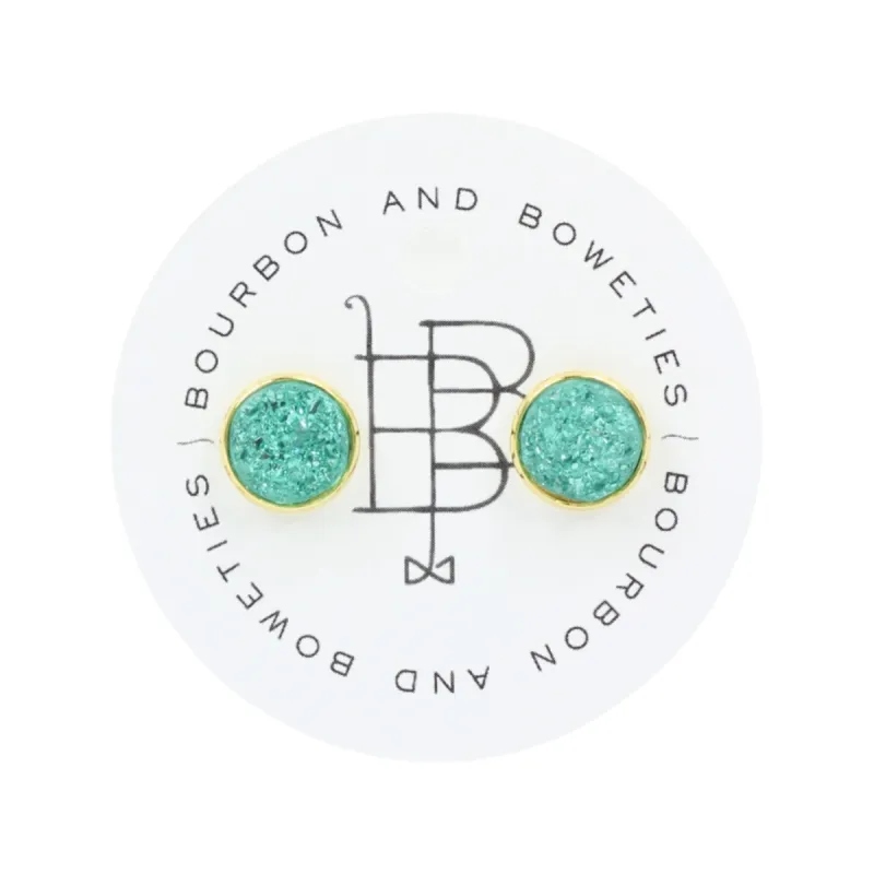 The Carli Stud Earring - Turquoise sold by Bourbon and Bowties